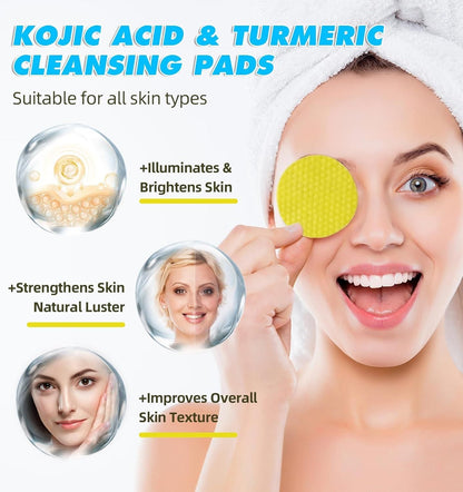 Turmeric Kojic Acid Cleansing Pads( 20 )