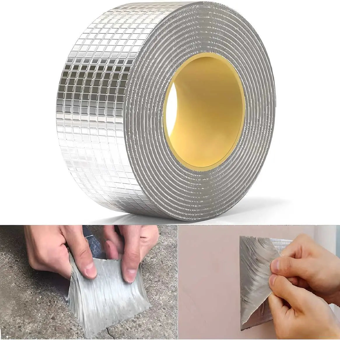 Premium Aluminium Foil Self-Adhesive Leakage Repair Waterproof Tape(5cmx5m)