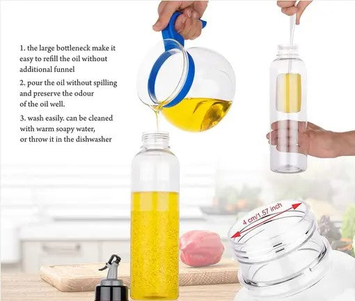 Plastic Oil Dispenser, 1000ml, Pack of 1, Clear