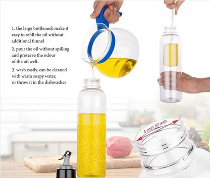 Plastic Oil Dispenser, 1000ml, Pack of 1, Clear