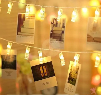 14-LED Photo Clip String Lights – Decorative Fairy Lights for Events & Home Décor