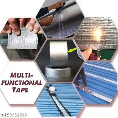 Premium Aluminium Foil Self-Adhesive Leakage Repair Waterproof Tape(5cmx5m)